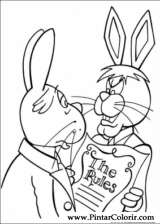 Pintar e Colorir Peter Cottontail - Desenho 048