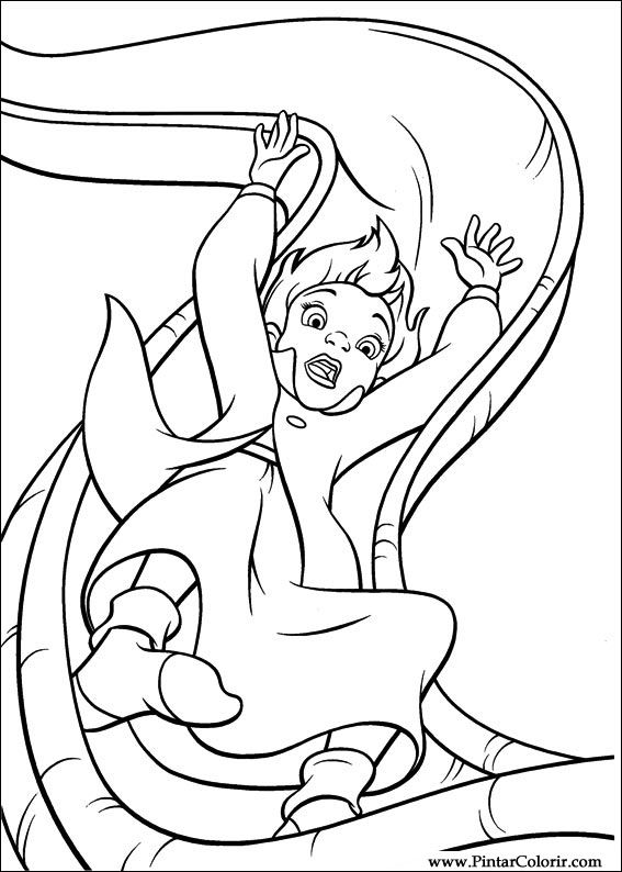 Pintar e Colorir Peter Pan 2 - Desenho 005