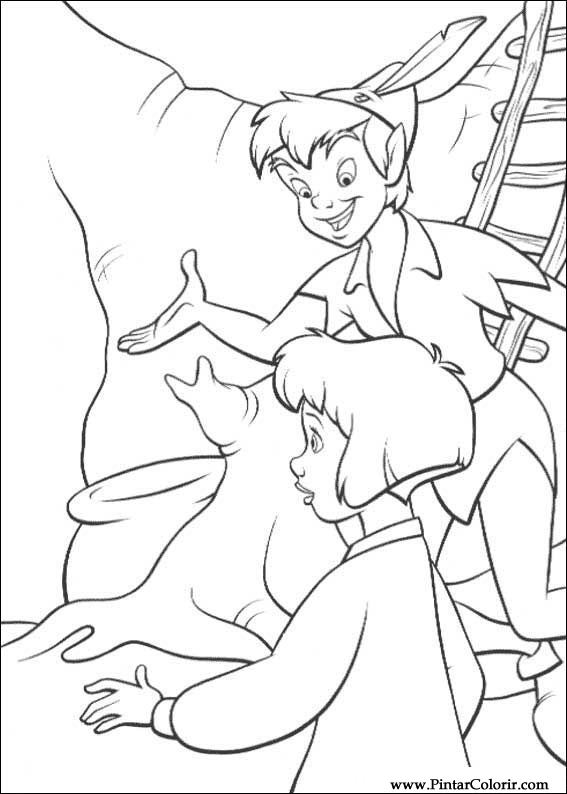 Pintar e Colorir Peter Pan 2 - Desenho 020