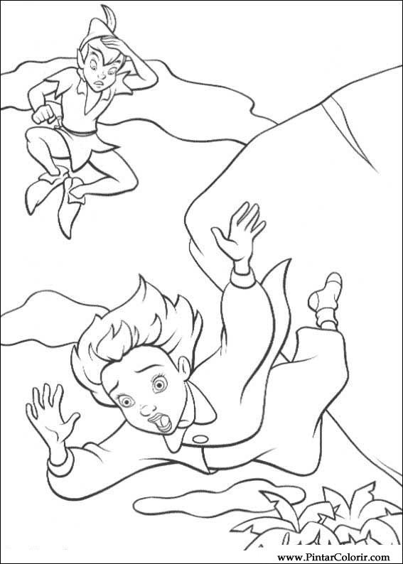 Pintar e Colorir Peter Pan 2 - Desenho 026