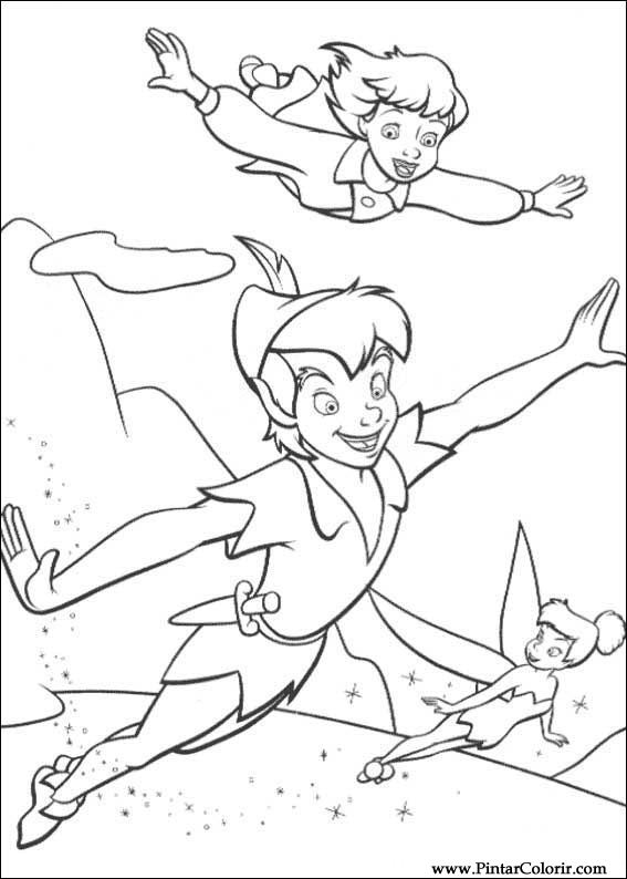 Pintar e Colorir Peter Pan 2 - Desenho 031