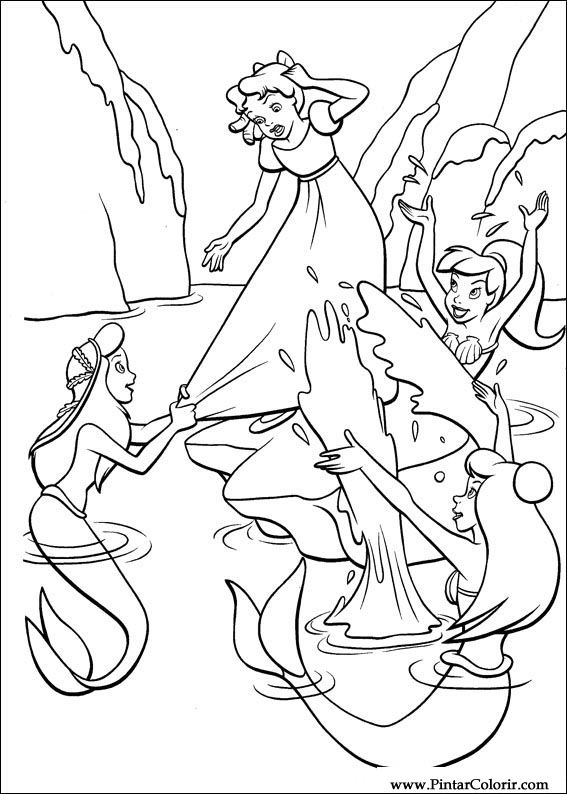 Pintar e Colorir Peter Pan - Desenho 012