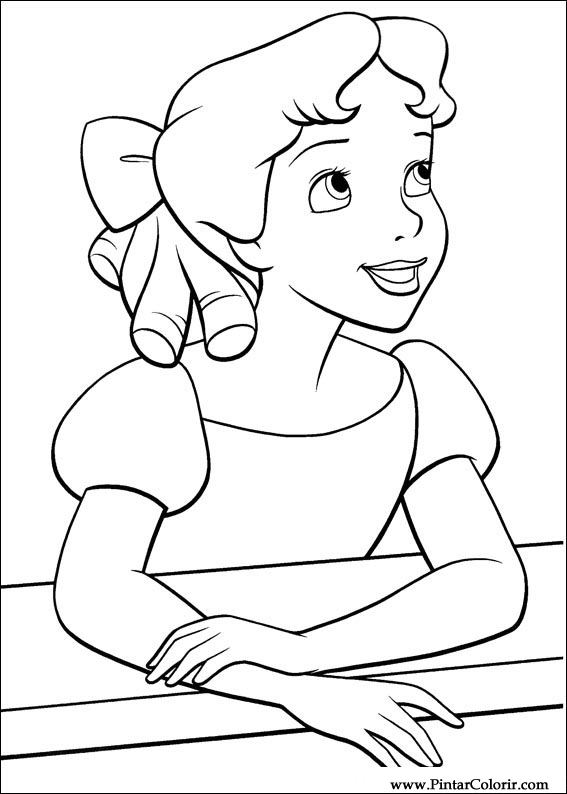 Pintar e Colorir Peter Pan - Desenho 033