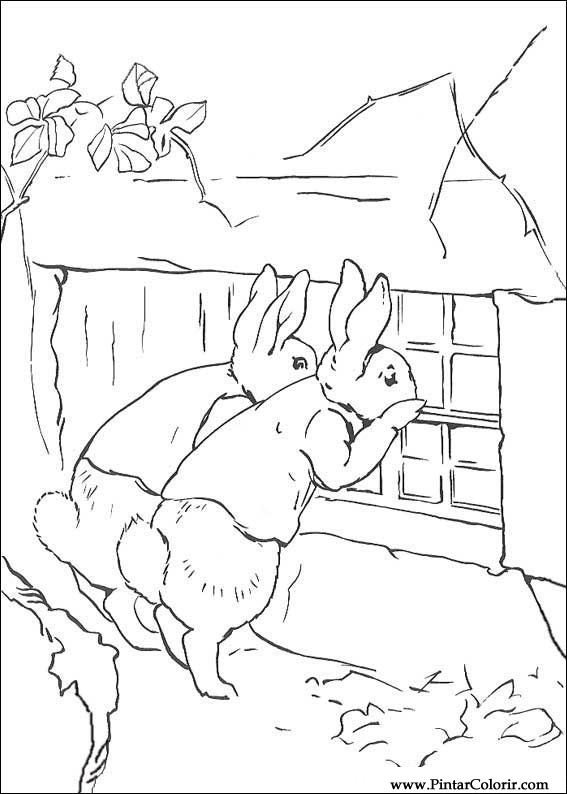 Pintar e Colorir Peter Rabbit - Desenho 027