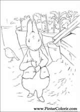 Pintar e Colorir Peter Rabbit - Desenho 003