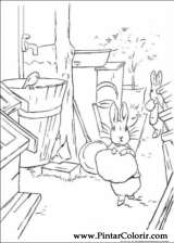 Pintar e Colorir Peter Rabbit - Desenho 017