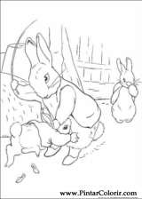 Pintar e Colorir Peter Rabbit - Desenho 018