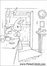 Pintar e Colorir Peter Rabbit - Desenho 023