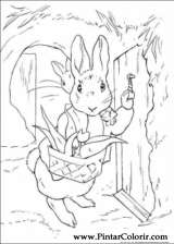 Pintar e Colorir Peter Rabbit - Desenho 024