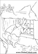 Pintar e Colorir Peter Rabbit - Desenho 027