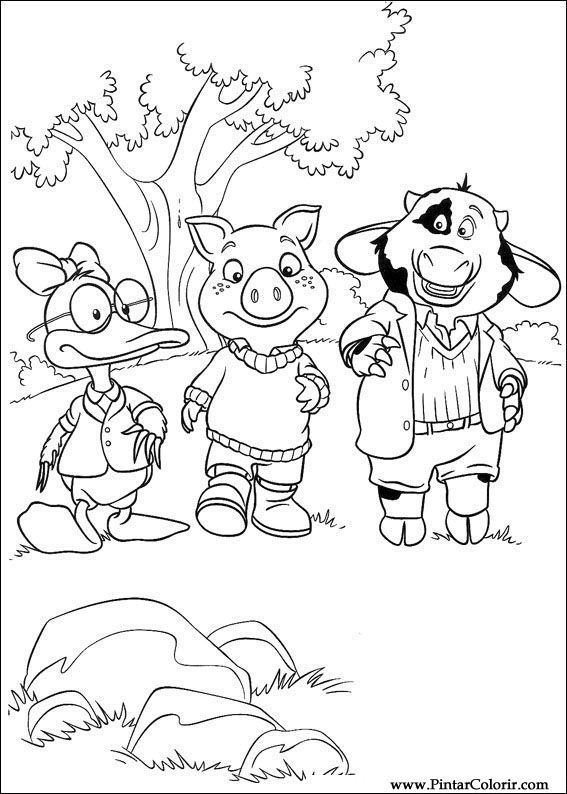 Pintar e Colorir Piggley Winks - Desenho 002