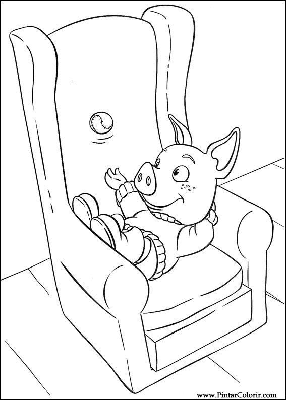 Pintar e Colorir Piggley Winks - Desenho 003