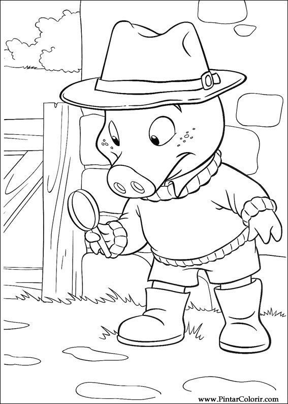 Pintar e Colorir Piggley Winks - Desenho 007