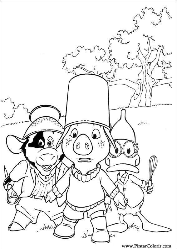 Pintar e Colorir Piggley Winks - Desenho 017