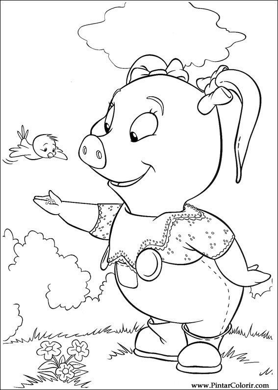 Pintar e Colorir Piggley Winks - Desenho 019