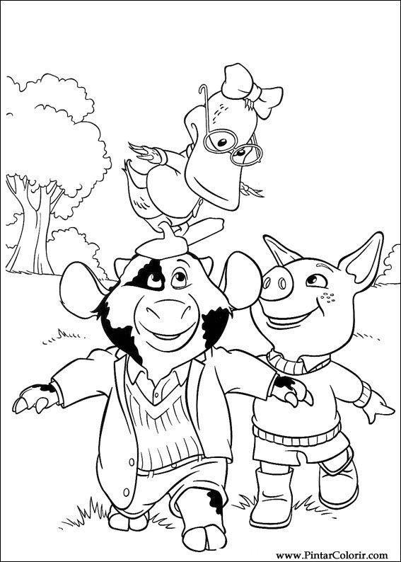 Pintar e Colorir Piggley Winks - Desenho 022