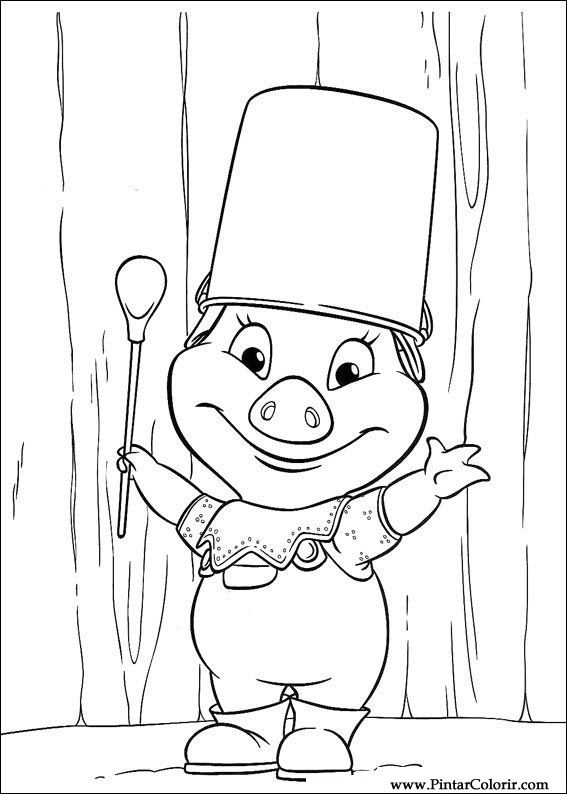 Pintar e Colorir Piggley Winks - Desenho 023