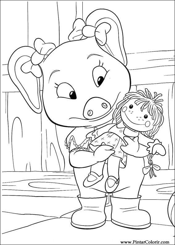 Pintar e Colorir Piggley Winks - Desenho 032