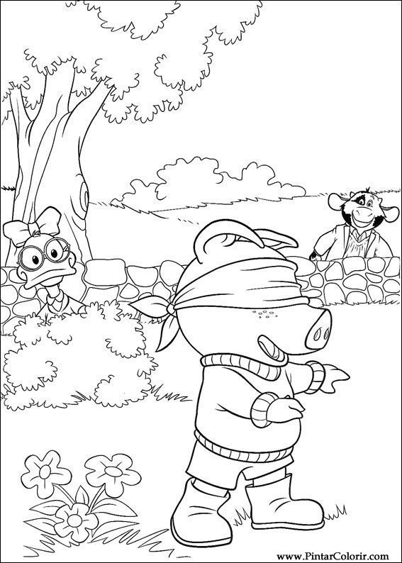 Pintar e Colorir Piggley Winks - Desenho 033