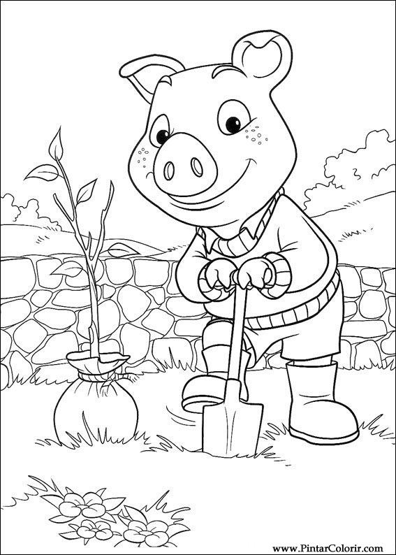 Pintar e Colorir Piggley Winks - Desenho 034