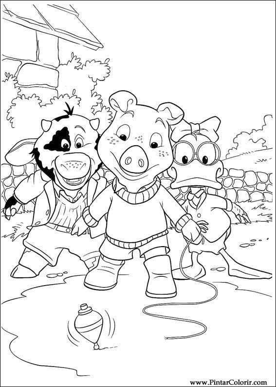 Pintar e Colorir Piggley Winks - Desenho 035