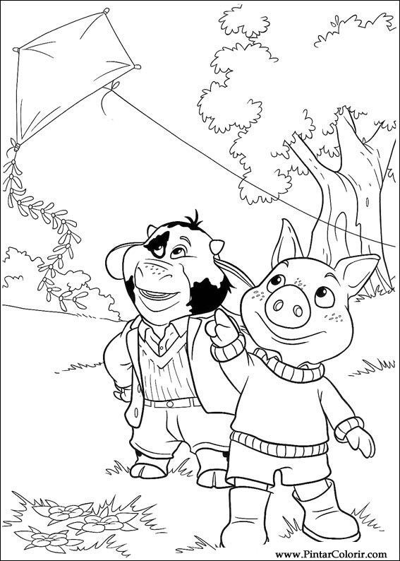 Pintar e Colorir Piggley Winks - Desenho 037