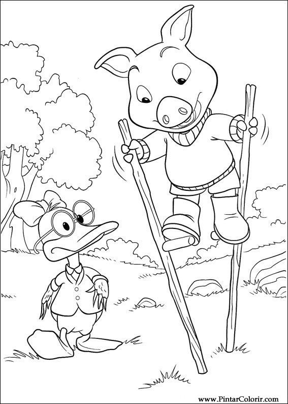 Pintar e Colorir Piggley Winks - Desenho 043