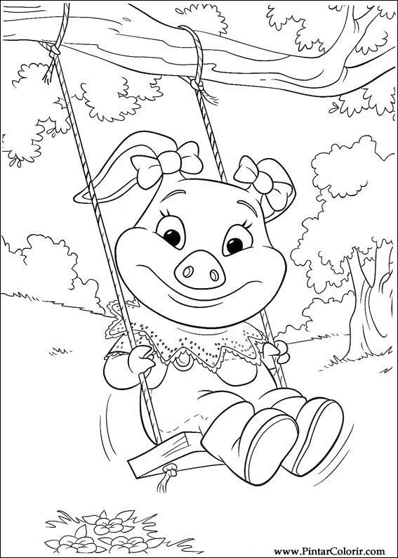 Pintar e Colorir Piggley Winks - Desenho 045