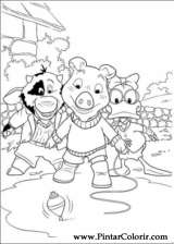 Pintar e Colorir Piggley Winks - Desenho 035