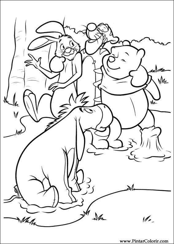 Pintar e Colorir Piglet - Desenho 009