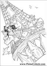 Pintar e Colorir Piratas Do Caribe - Desenho 028