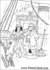 Pintar e Colorir Piratas Do Caribe - Desenho 041