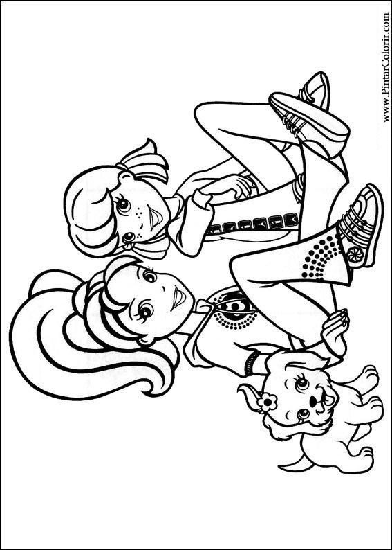 Pintar e Colorir Polly Pocket - Desenho 009