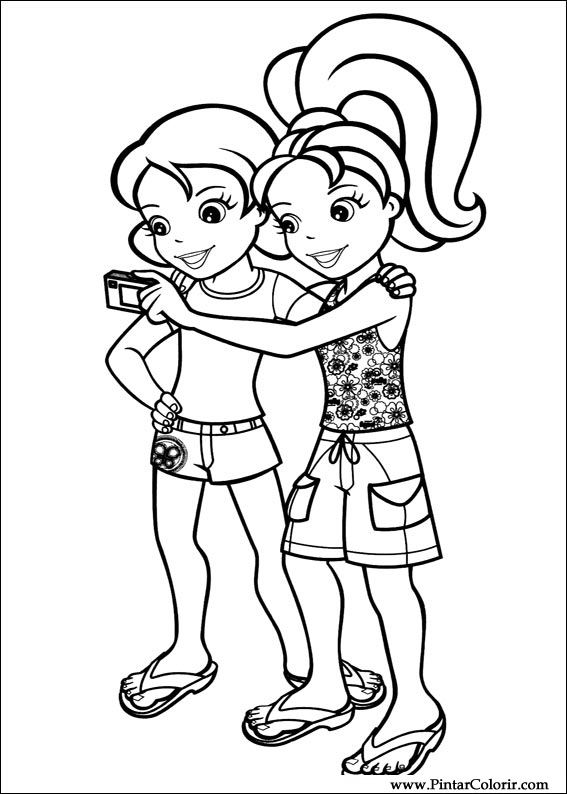 Pintar e Colorir Polly Pocket - Desenho 015