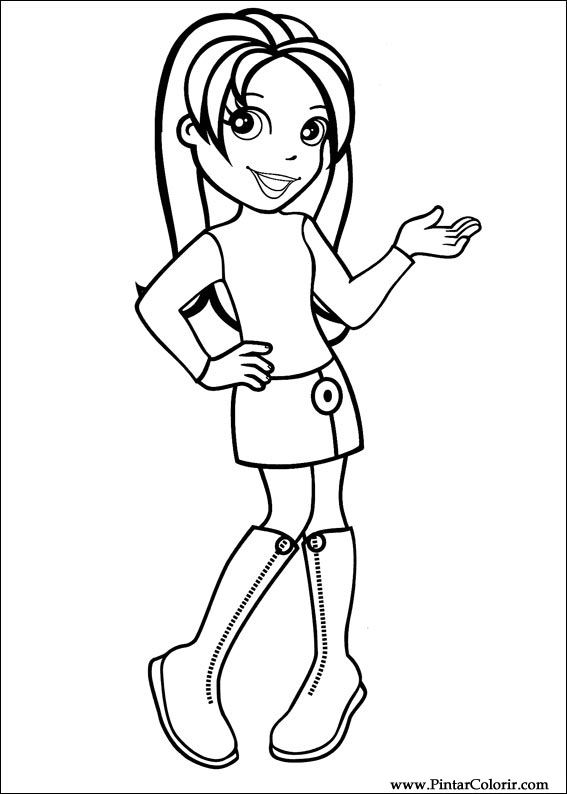 Pintar e Colorir Polly Pocket - Desenho 020