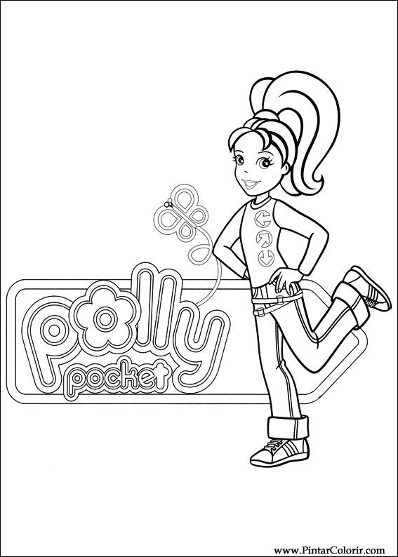Pintar e Colorir Polly Pocket - Desenho 034
