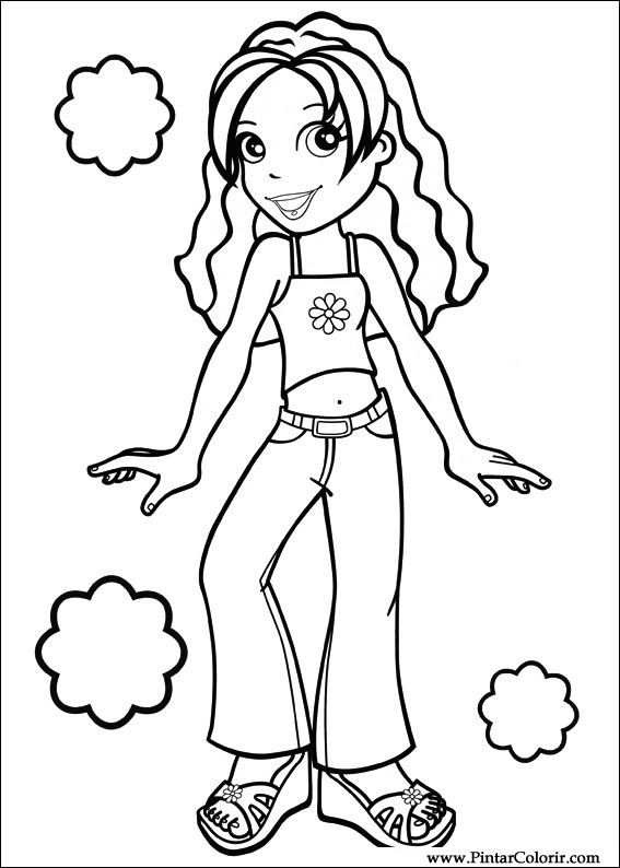 Pintar e Colorir Polly Pocket - Desenho 035