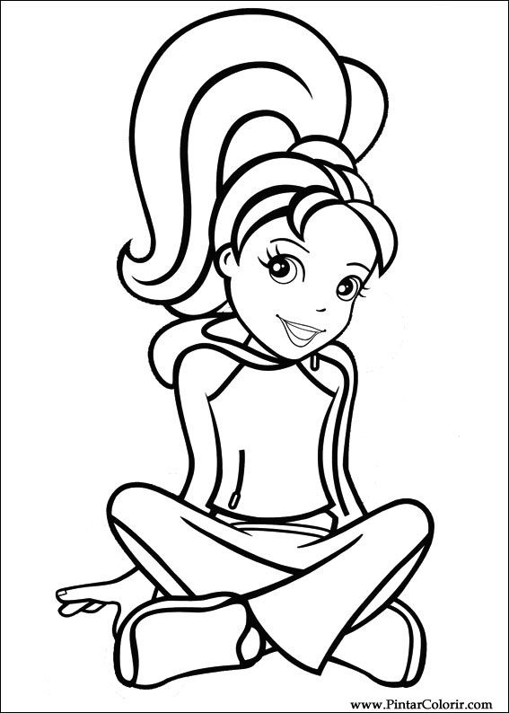 Pintar e Colorir Polly Pocket - Desenho 038