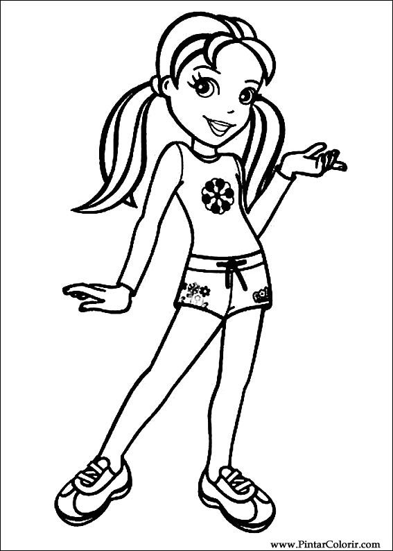 Pintar e Colorir Polly Pocket - Desenho 045