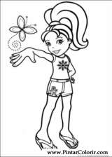 Pintar e Colorir Polly Pocket - Desenho 001