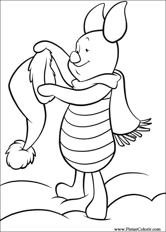 Pintar e Colorir Pooh - Desenho 031