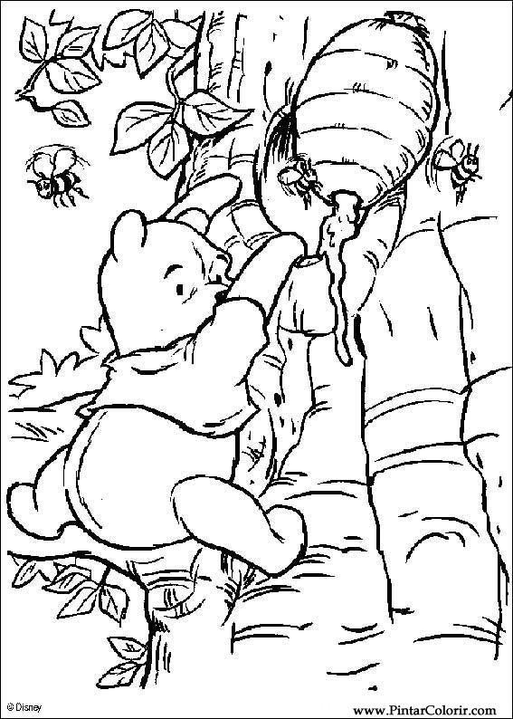 Pintar e Colorir Pooh - Desenho 062