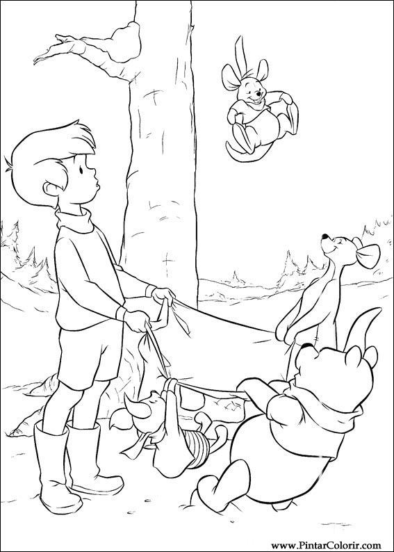 Pintar e Colorir Pooh - Desenho 106