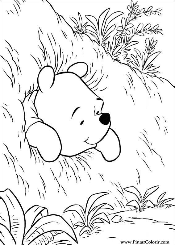 Pintar e Colorir Pooh - Desenho 108