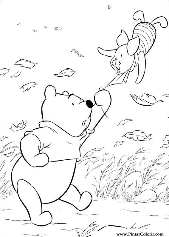 Pintar e Colorir Pooh - Desenho 111