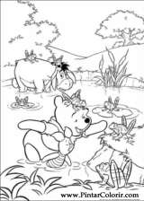 Pintar e Colorir Pooh - Desenho 003