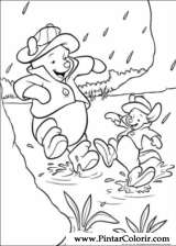 Pintar e Colorir Pooh - Desenho 008