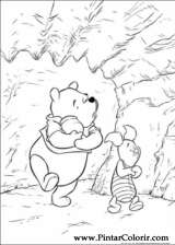 Pintar e Colorir Pooh - Desenho 010