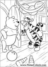 Pintar e Colorir Pooh - Desenho 011