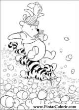 Pintar e Colorir Pooh - Desenho 046